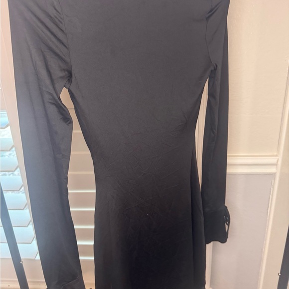 Princess Polly Dalzine Black Long Sleeve Mini Dress Size 2 - Picture 5 of 8